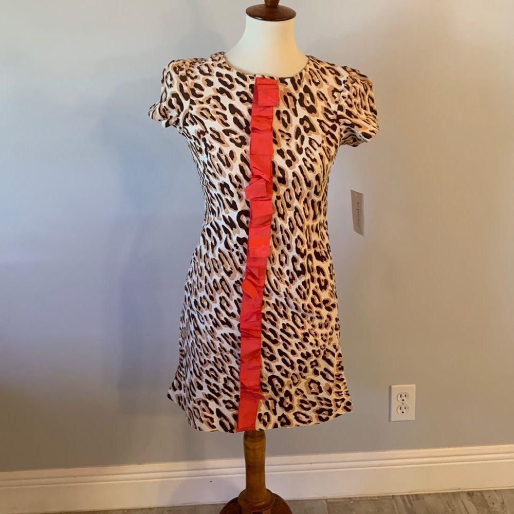 [KC Parker] Leopard Pattern Dress - Size 16 NWT